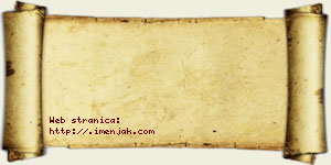 Isak Bzenić vizit kartica